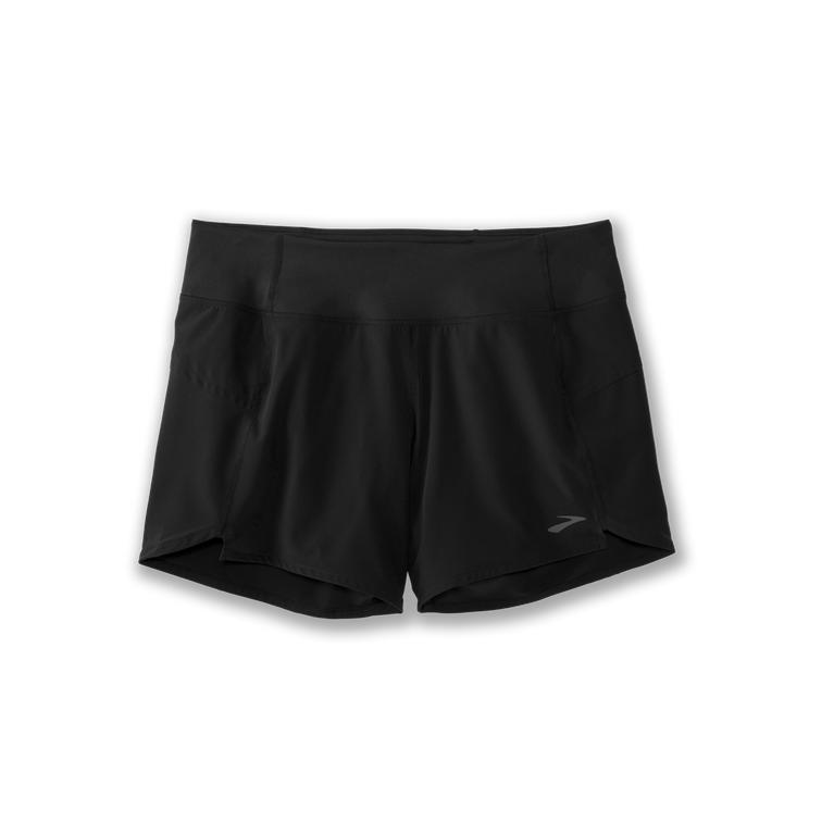 Brooks Chaser 5 - Womens Running Shorts - Black (76153DRUH)